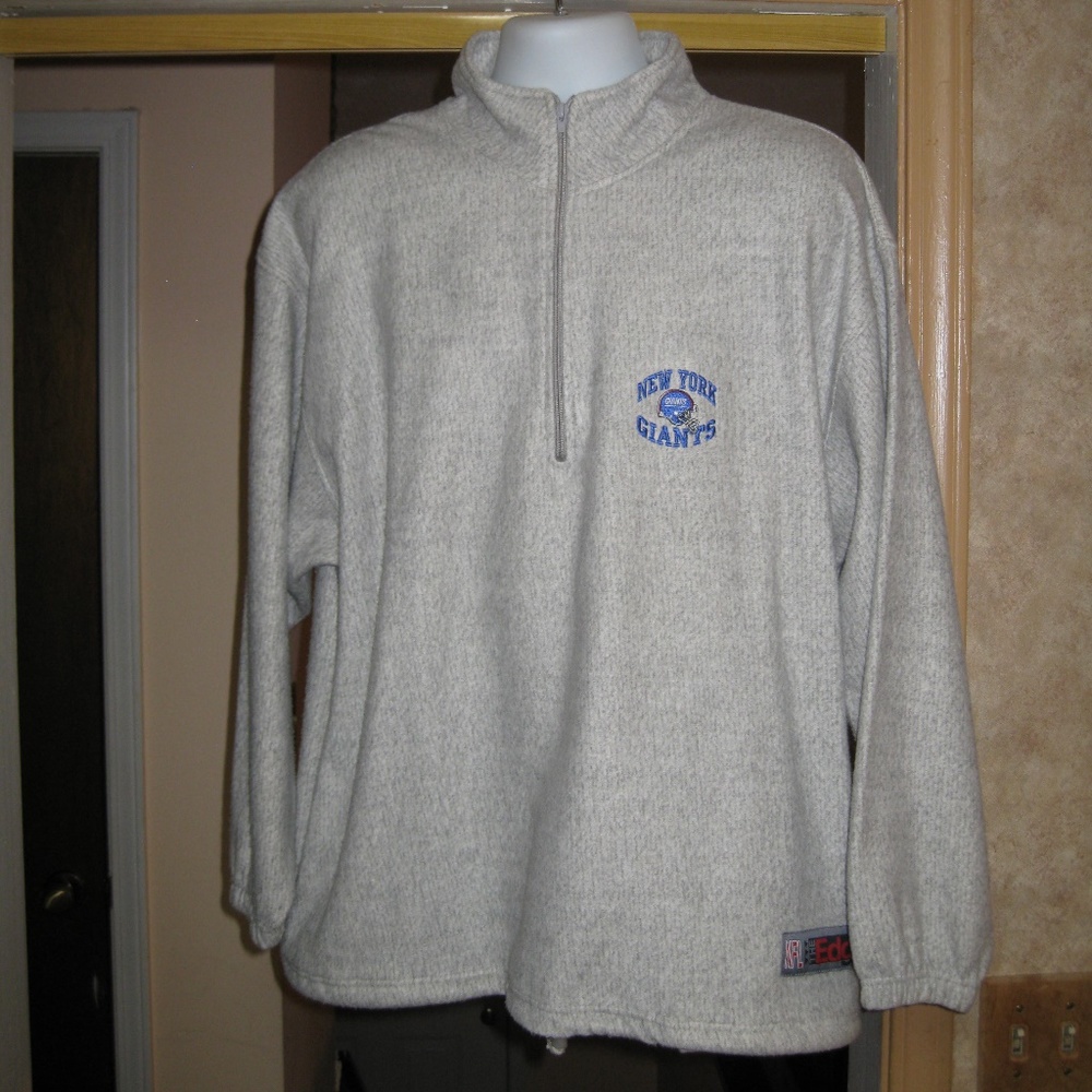 NFL The Edge New York Giants 1/4 Zip Pullover